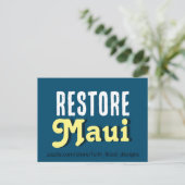 Invitation Carte Postale Restaurer Maui (Debout devant)
