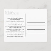 Invitation Carte Postale Retro Carriage Yellow Gold Baby shower virtuel (Dos)