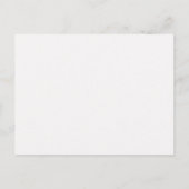 Invitation Carte Postale Retro Editorial Bold Réception de Mariage Brunch (Dos)