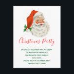 Invitation Carte Postale Rétro Vintage Jolly Santa Claus de Christmas<br><div class="desc">Invitation de la carte postale de Noël avec une photo rétro festive. Le vieux Père Noël Jolly avec ses joues rousses et son sourire chaleureux et amical. Un peu de nostalgie de l'ancienne école pour les vieux temps,  cette image rappelle les souvenirs des célébrations du passé de Noël.</div>