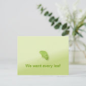 Invitation Carte Postale Réunion de famille Gingko Leaf (Debout devant)