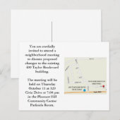 Invitation Carte Postale Réunion de voisinage (Devant / Derrière)
