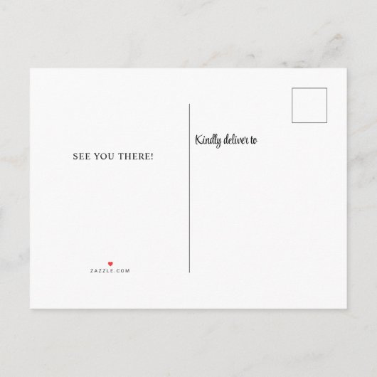 Invitation Carte Postale Réunion familiale (Dos)