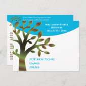 Invitation Carte Postale Réunion familiale moderne (Devant / Derrière)