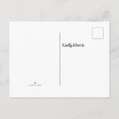 Invitation Carte Postale Réunion familiale rustique (Dos)