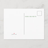 Invitation Carte Postale Réunion famille Arbre aquarelle (Dos)