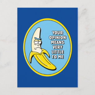 Invitation Carte Postale RICK ET MORTY™   Badge en brique banane
