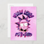 Invitation Carte Postale RICK ET MORTY™ | Dub-Dub Lubba Wubba (Devant / Derrière)