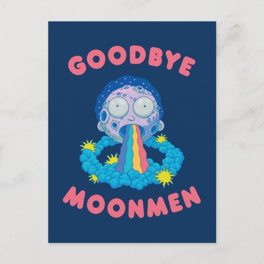 Invitation Carte Postale RICK ET MORTY™ | Goodbye Moonmen (Devant)