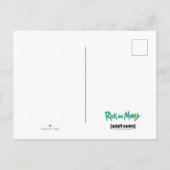 Invitation Carte Postale RICK ET MORTY™ | Graphique de vol spatial illustré (Dos)