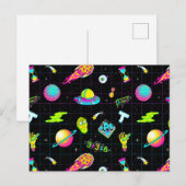 Invitation Carte Postale RICK ET MORTY™ | Motif de la saison psychédélique (Devant / Derrière)