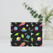 Invitation Carte Postale RICK ET MORTY™ | Motif de la saison psychédélique (Debout devant)