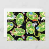 Invitation Carte Postale RICK ET MORTY™ | Motif de portails en panne (Devant / Derrière)