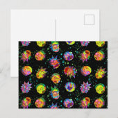 Invitation Carte Postale RICK ET MORTY™ | Motif psychédélique (Devant / Derrière)