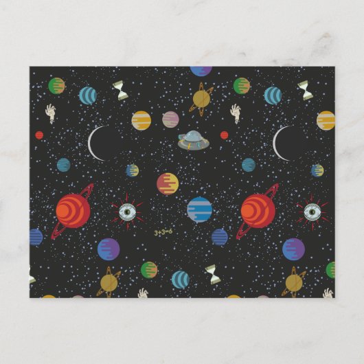 Invitation Carte Postale RICK ET MORTY™ | Motif spatial (Devant)