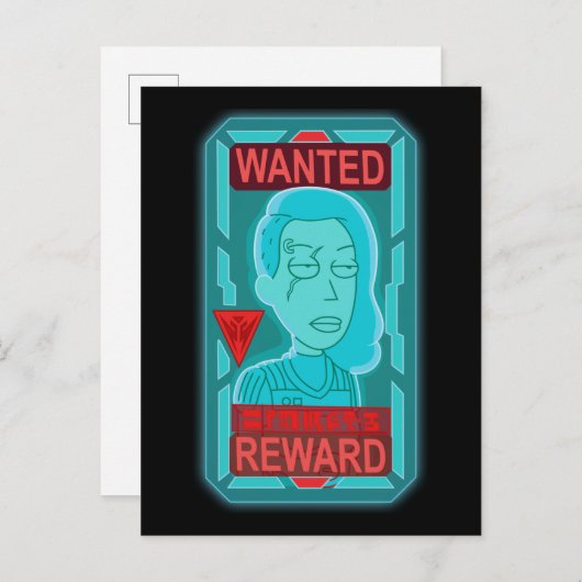 Invitation Carte Postale RICK ET MORTY™ | Poster Recherché Space Beth (Devant / Derrière)