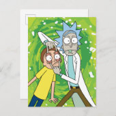 Invitation Carte Postale RICK ET MORTY™ | Regardez Ça (Devant / Derrière)