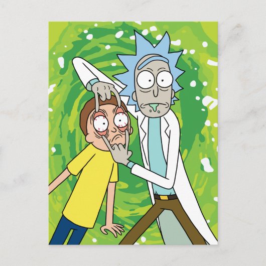 Invitation Carte Postale RICK ET MORTY™ | Regardez Ça (Devant)