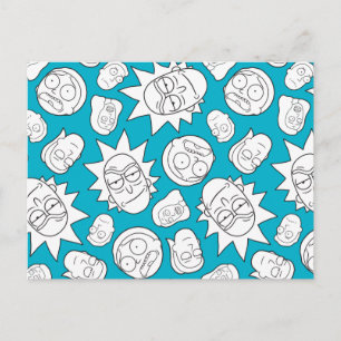 Invitation Carte Postale RICK ET MORTY™ Smith Family Head