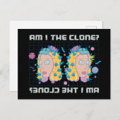 Invitation Carte Postale RICK ET MORTY™ | Suis-Je Le Clone ? (Devant / Derrière)