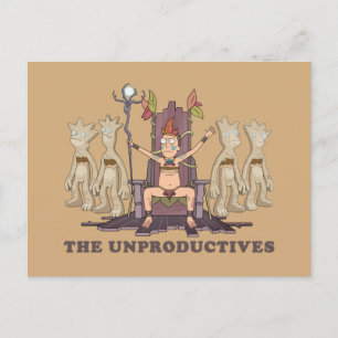 Invitation Carte Postale RICK ET MORTY™ the Unproductives
