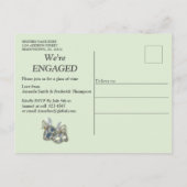 Invitation Carte Postale Rococo Rich Romantic Gold Reliefs & Masques (Dos)