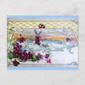 INVITATION CARTE POSTALE ROMANTIQUE 4 (Dos)