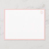 Invitation Carte Postale Rose Aquarelle rose Floral (Dos)