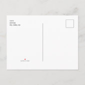 Invitation Carte Postale Rose dans le Baby shower en fleurs (Dos)