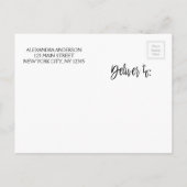 Invitation Carte Postale Rose de Bourgogne Gold Sparkle Maid of Honor (Dos)