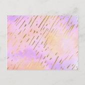 Invitation Carte Postale Rose et or serez-vous ma servante d'honneur (Dos)