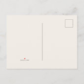 Invitation Carte Postale Roses blanches rouges 80e anniversaire (Dos)