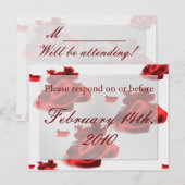 INVITATION CARTE POSTALE RSVP (Devant / Derrière)