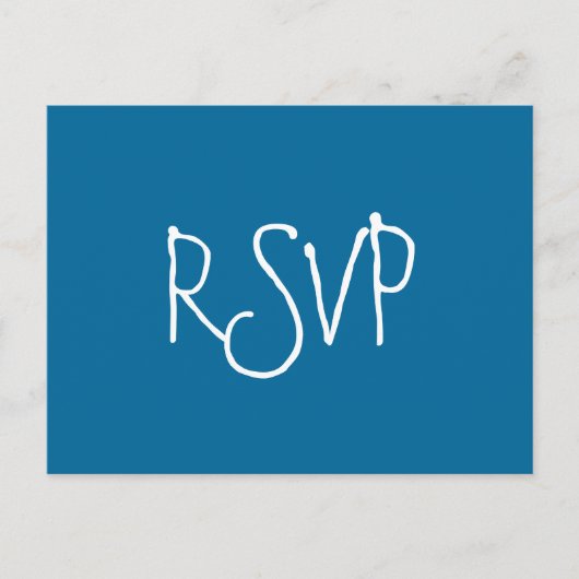INVITATION CARTE POSTALE RSVP (Devant)
