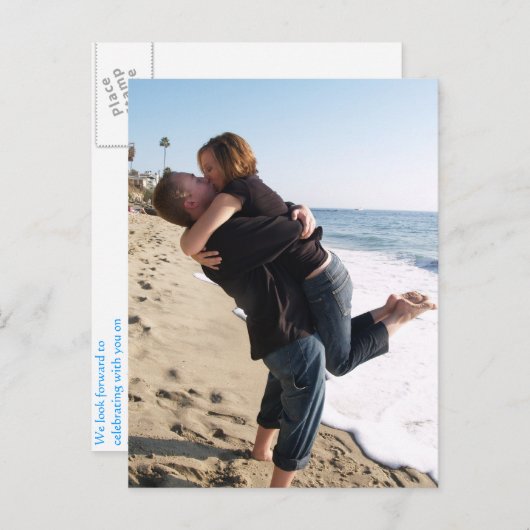 INVITATION CARTE POSTALE RSVP 2 (Devant / Derrière)