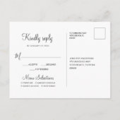 Invitation Carte Postale RSVP 50e anniversaire de Mariage Parti surprise (Dos)