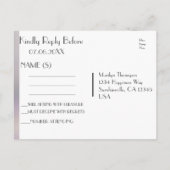 Invitation Carte Postale RSVP | Arbre de vie (Dos)