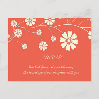 Invitation Carte Postale RSVP - Bloom