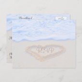 Invitation Carte Postale RSVP correspondant pour les invités invités invité (Devant / Derrière)