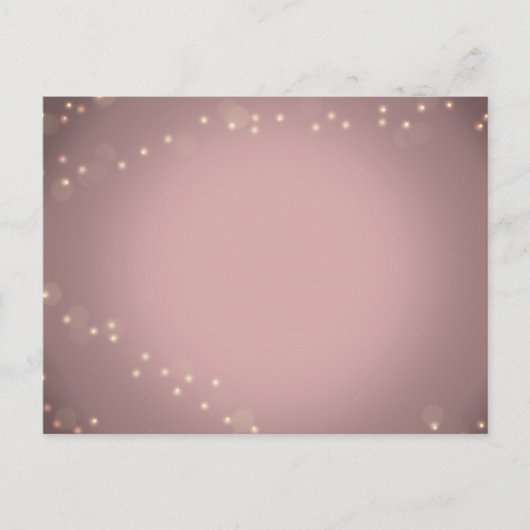 Invitation Carte Postale RSVP de la lumière vierge (Devant)