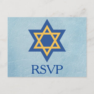 Invitation Carte Postale RSVP juif