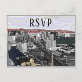 Invitation Carte Postale RSVP Las Vegas Event Modern (Devant)
