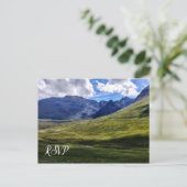 Invitation Carte Postale RSVP mariage montagne (Debout devant)