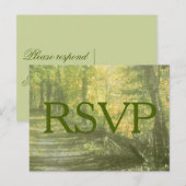 Invitation Carte Postale RSVP Nature Rustique (Devant / Derrière)