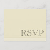 Invitation Carte Postale RSVP neutre simple minimal (Devant)