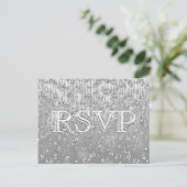 Invitation Carte Postale RSVP | Palais de cristal (Debout devant)