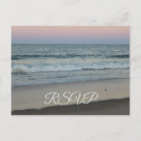 RSVP plage de coucher de soleil