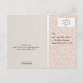 Invitation Carte Postale RSVP pour le corail SmartElegance (Dos)