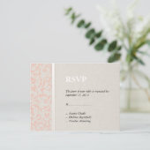 Invitation Carte Postale RSVP pour le corail SmartElegance (Debout devant)