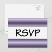 Invitation Carte Postale RSVP Purple (Devant / Derrière)